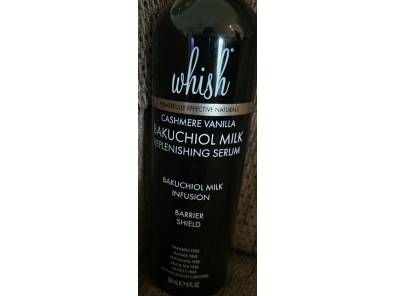 Whish Bakuchiol Milk Infusion Replenishing Serum, Cashmere Vanilla,, 9 fl oz/266 mL