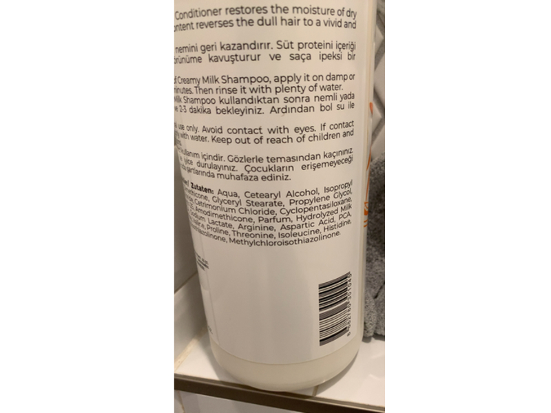 Evoque Milk Therapy Creamy Conditioner, Milk Protein & 12 Amino Acids, 33.81 fl oz/1000 mL