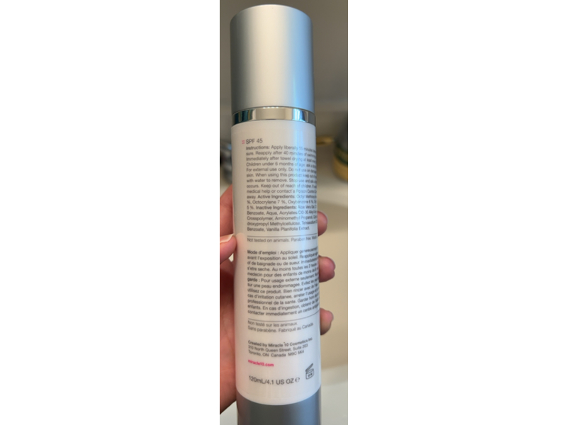 Miracle Face Sunscreen Lotion, SPF 45, 4.1oz/120 mL