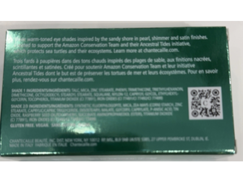 Chantecaille Sea Turtle Collection Eyeshadow Trio, Warm, 0.12 oz/3.5 g