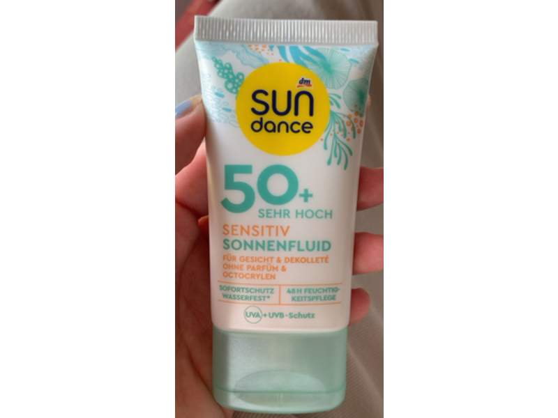 Dm Sun Fluid Face Sensitive Sunscree, SPF 50+, 50 mL, Pack of 3