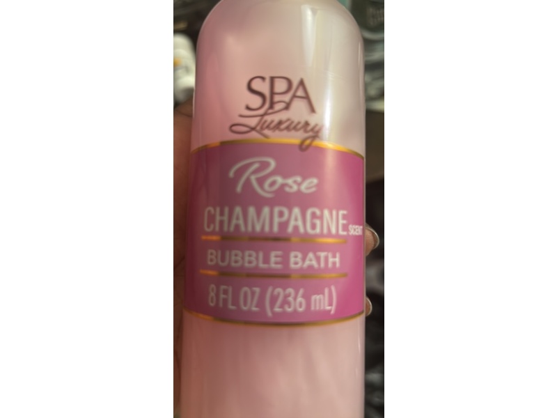Spa Luxury Bubble Bath, Rose Champagne Scent, 8 fl oz/236 mL