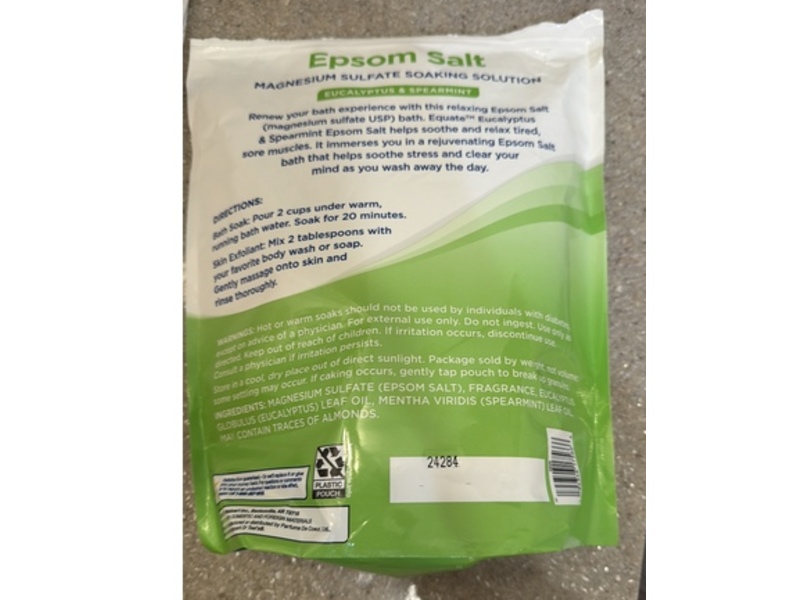 Equate Epsom Salt, Eucalyptus & Spearmint, 3.18 kg