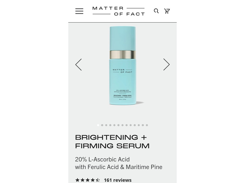 Matter Of Fact Firming + Brightening Serum, 1.0 fl oz/30 mL