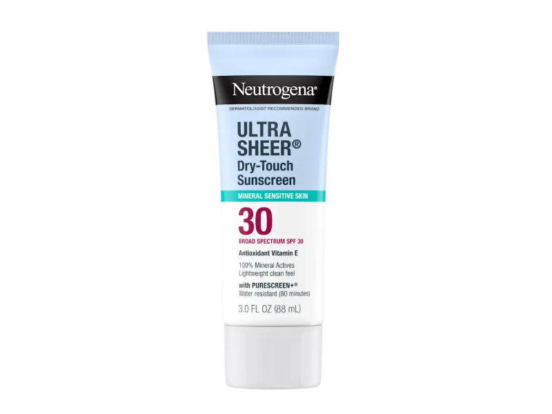 Neutrogena Mineral Ultra Sheer Dry-Touch Sunscreen Lotion, SPF 30, 3 fl oz/88 mL