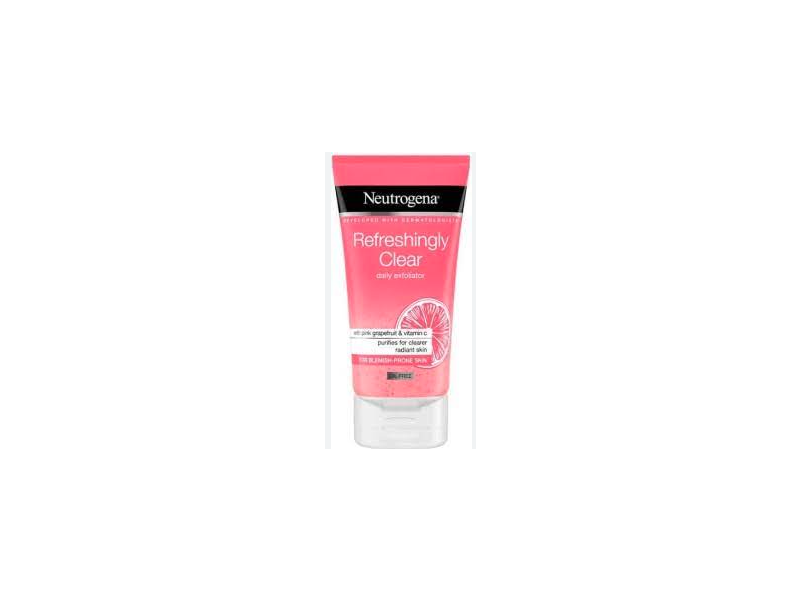 Neutrogena Refreshingly Clear Daily Exfoliator, Pink Grapefruit & Vitamin C, 5.07 oz/150 mL