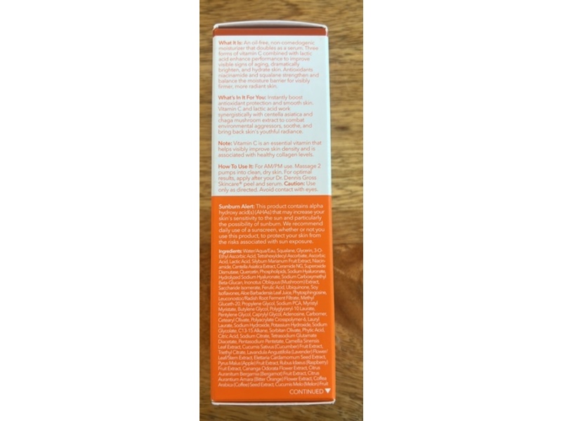 Dr Dennis Gross Vitamin C Lactic Moisturizer, 1.7 fl oz/50 mL