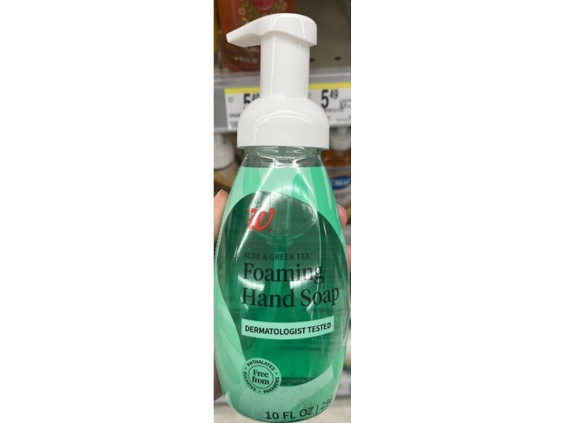 Walgreens Foaming Hand Soap, Aloe & Green Tea, 10 fl oz/296 mL