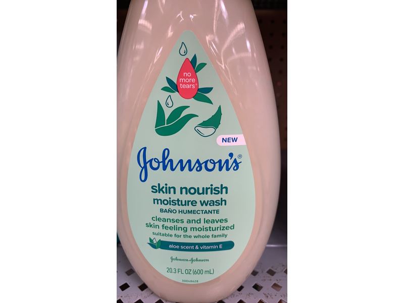 Johnson's Skin Nourish Moisture Wash, Aloe & Vitamin E, 20.3 fl oz/600 mL