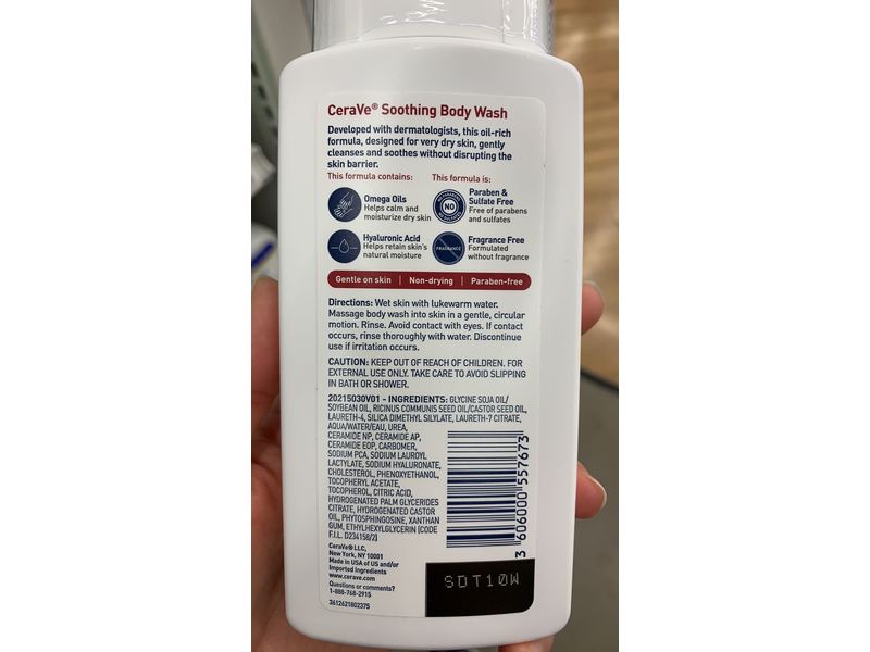 CeraVe Eczema Soothing Body Wash, 10 fl oz