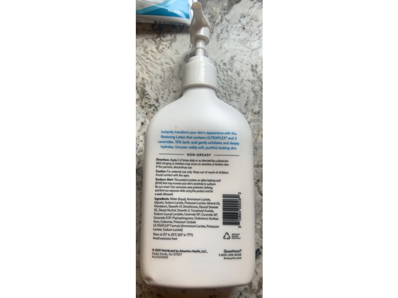 Amlactin Rapid Relief Restoring Lotion, Lactic Acid, 14.1 oz/400 g