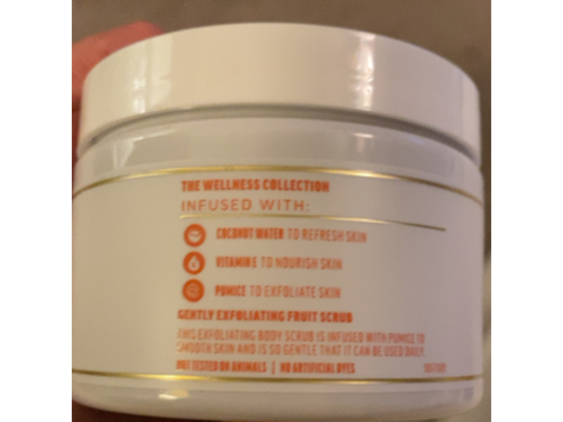 The Wellness Collection Fruit Scrub, Coconut Water + Vitamin E