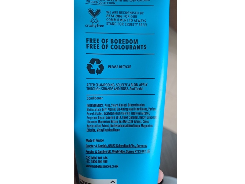 Herbal Essences Hello Hydration Conditioner, Coconut Extract & Tropical, 275 mL, Pack Of 6