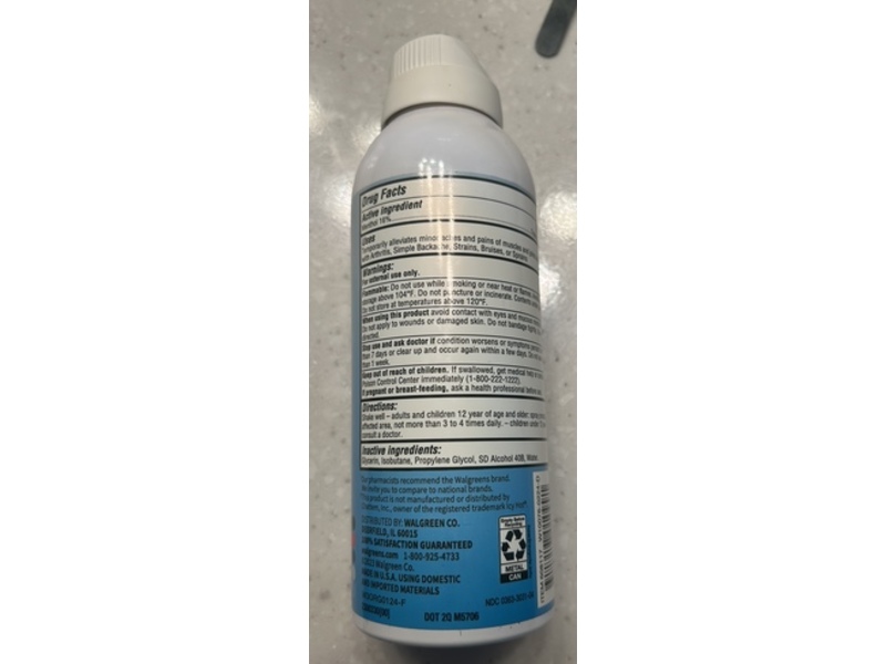 Walgreens Cool'N Heat Pain Relieving Spray, 4 oz/113 g