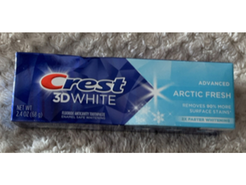 Crest 3D White Advanced Toothpaste, Arctic Fresh, 2.4 oz/68 g