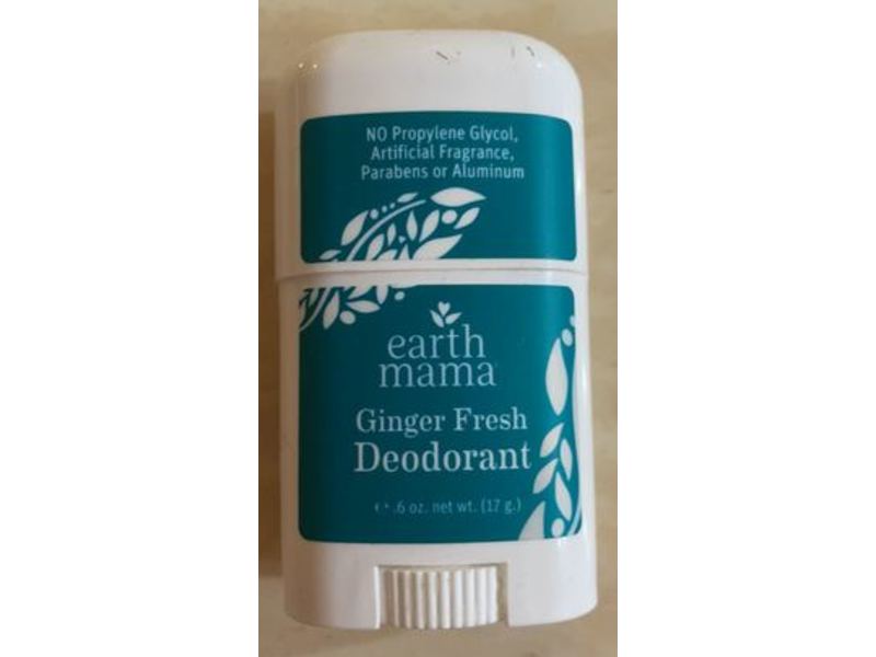 Earth Mama Deodorant, Ginger Fresh, 0.6 oz/17 g