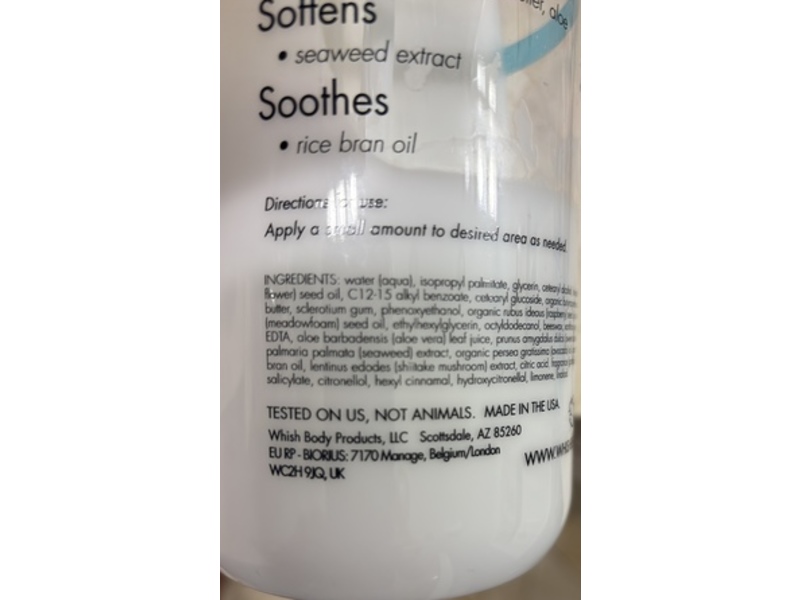 Whish Blue Agave Body Butter, 32 fl oz/946 mL