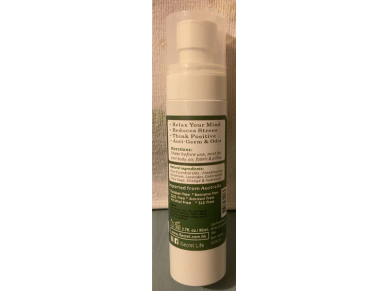 iSecret iRelax Happiness & Positivity Premium Mist, 2.7 fl oz/80 mL