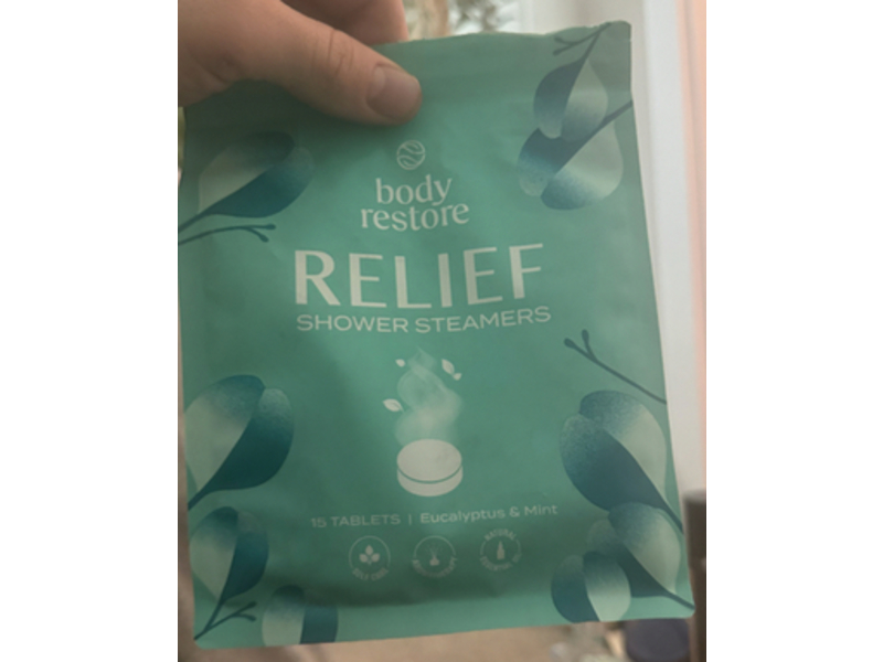 Body Restore Relief Shower Steamers Tablets, Eucalyptus & Mint, 13.2 oz, 15 Count