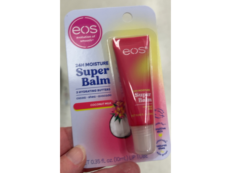 Eos Moisture Super Balm, Coconut Milk, 0.35 fl oz/10 mL