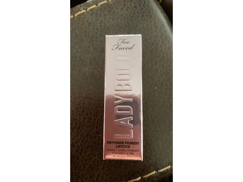 Too Faced Lipstick EM - Power Pigment Cream Lipstick- 02 Hype Woman (warm mauve pink)