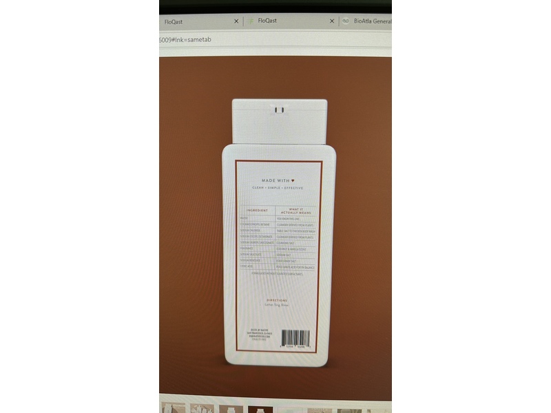 Native Body Wash, Coconut & Vanilla, 18 fl oz/ 532 mL