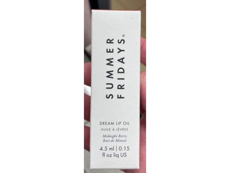 Summer Fridays Dream Lip Oil, Midnight Berry, 0.15 fl oz/4.5 mL