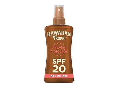 Hawaiian Tropic Glowing Protection Spray Oil, SPF 20, 200 mL