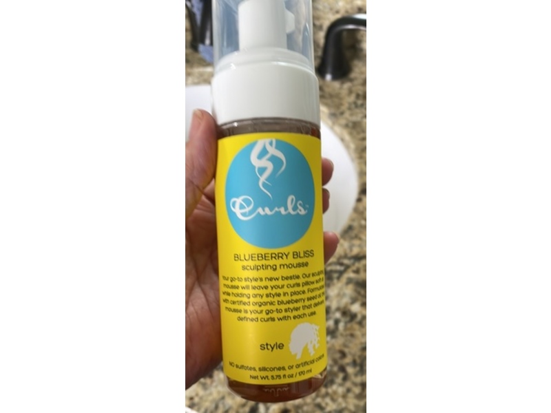 Curls Blueberry Bliss Sculping Mousse, 5.75 fl oz/170 mL