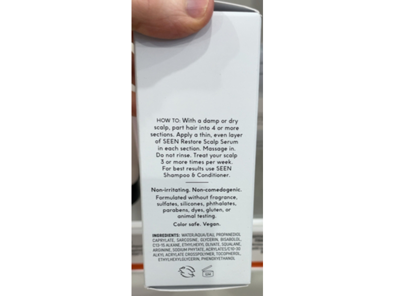 SEEN Restore Scalp Serum, Fragrance Free, 2 fl oz/60 mL