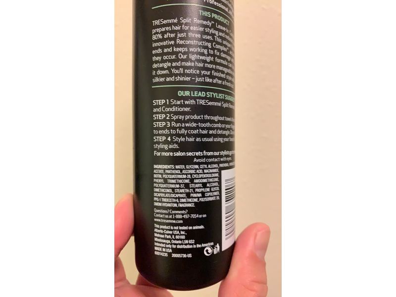 Tresemme Split Remedy Leave-In Conditioning Spray, 10 fl oz/295 mL
