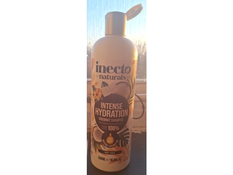 Inecto Naturals Intense Hydration Coconut Shampoo For Dry Hair, 16.9 fl oz/500 mL