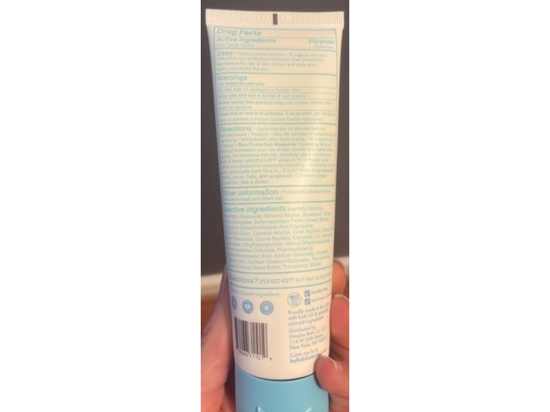 Bliss Baby Mineral Sunscreen Lotion, SPF 50, Fragrance Free, 3 fl oz/89 mL