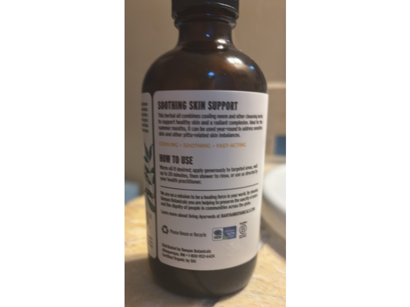 Banyan Botanicals Sidha Soma Supreme Neem Oil, 8 fl oz/236 mL