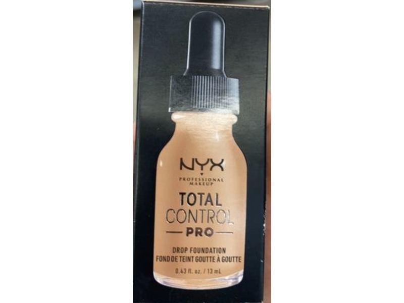 NYX Professional Makeup Total Control Pro Drop Foundation, Caramel, 0.43 oz/13 mL
