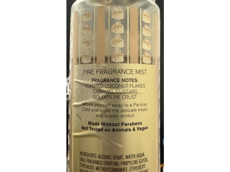 Bath & Body Works Fine Fragrance Mist, Coconut Cream Pie, 8 fl oz/236 mL