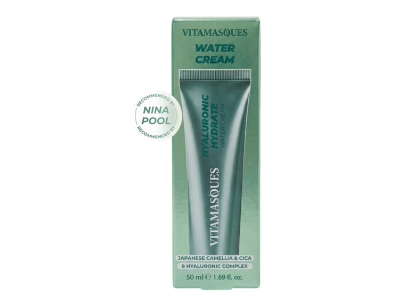 Vitamasques Hyaluronic Hydrate Water Cream, Japanese Camellia & Cica, 1.69 fl oz/50 mL