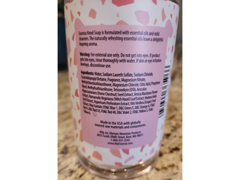 Essenza Hand Soap, Sweet Pea, 14 fl oz/414 mL