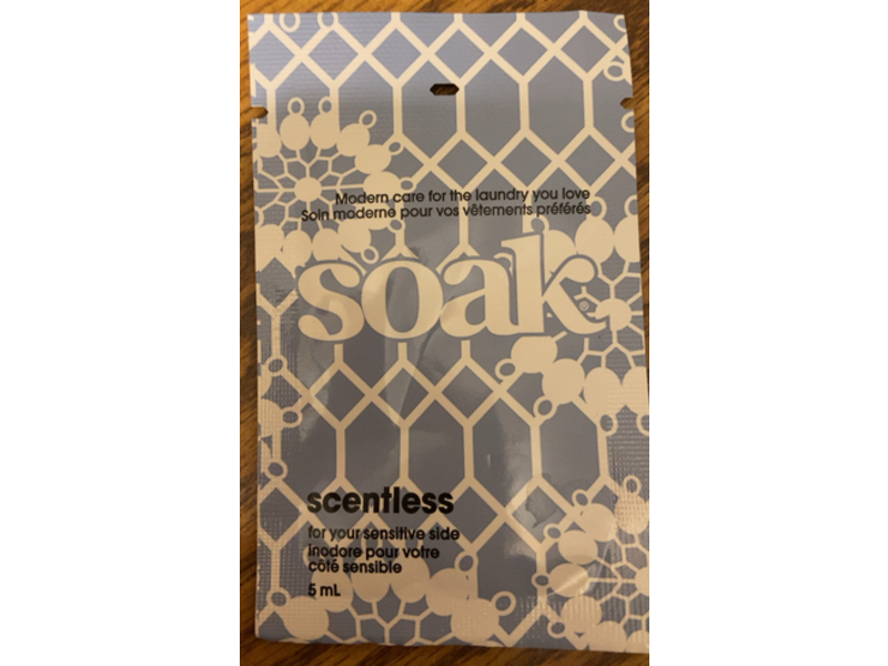 Soak Wash Scentless, 5 mL, Pack Of 8