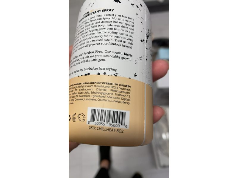 FoxyBae Cool AF Heat Protectant Hair Spray, 8 fl oz/236 mL