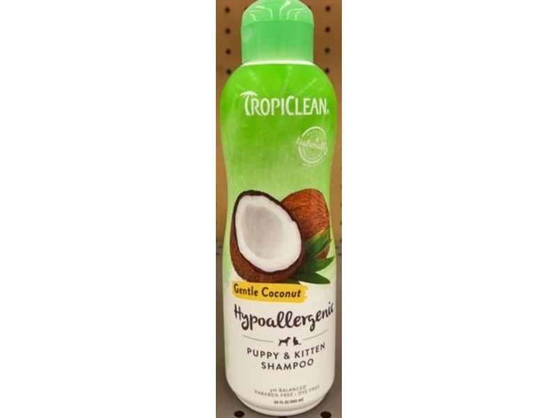 Tropiclean Puppy & Kitten Shampoo, Gentle Coconut, 20 fl oz/592 mL