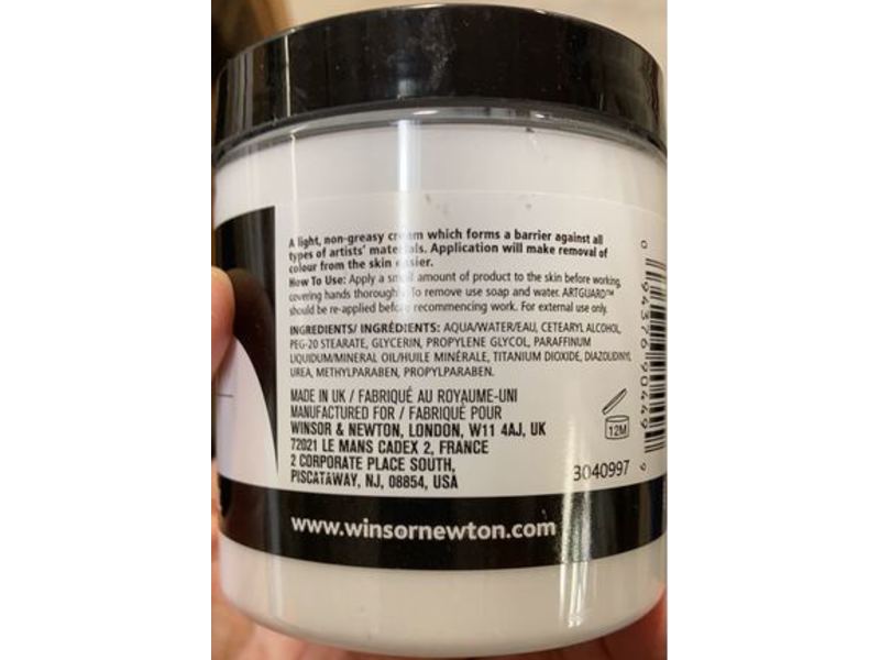 Winsor & Newton Artguard Barrier Cream, 8.4 fl oz/250 mL