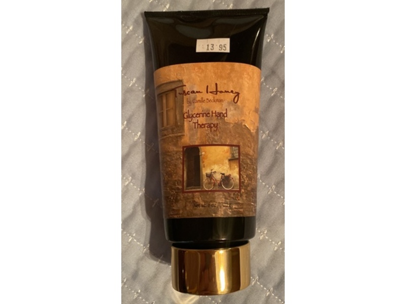 Camille Beckman Glycerine Hand Therapy Cream, Tuscan Honey, 6 oz/170.1 g