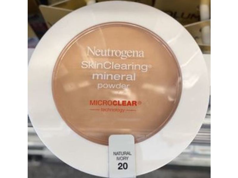 Neutrogena Skinclearing Mineral Powder, Natural Ivory 20, 0.38 oz/11 g