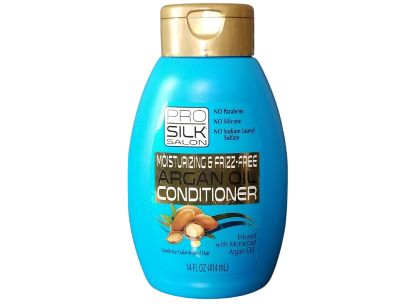 Pro Silk Salon Moisturizing & Frizz-Free Conditioner, Argan Oil, 14 fl oz/414 mL