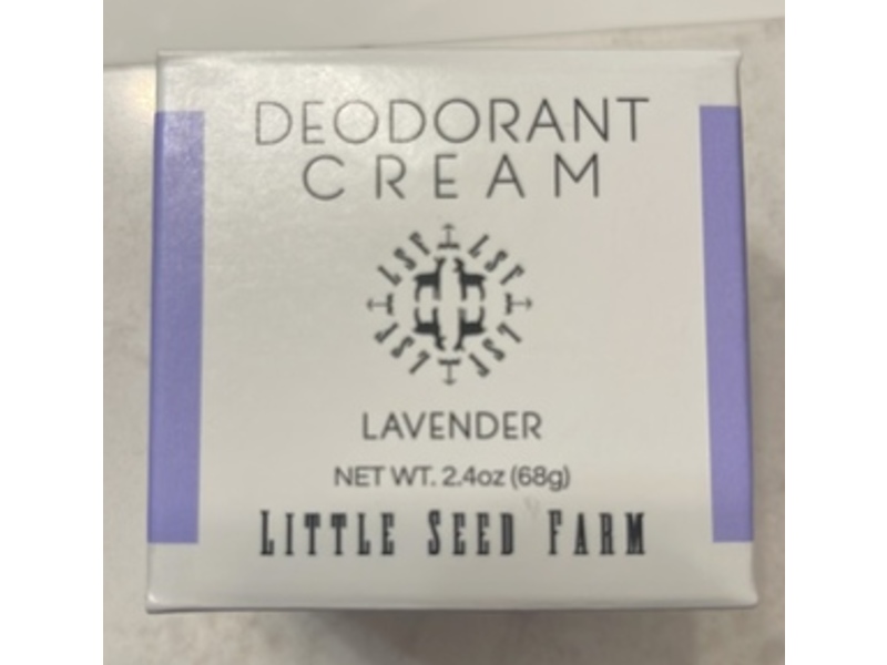 Little Seed Farm Deodorant Cream, Lavender, 0.24 oz/68 g
