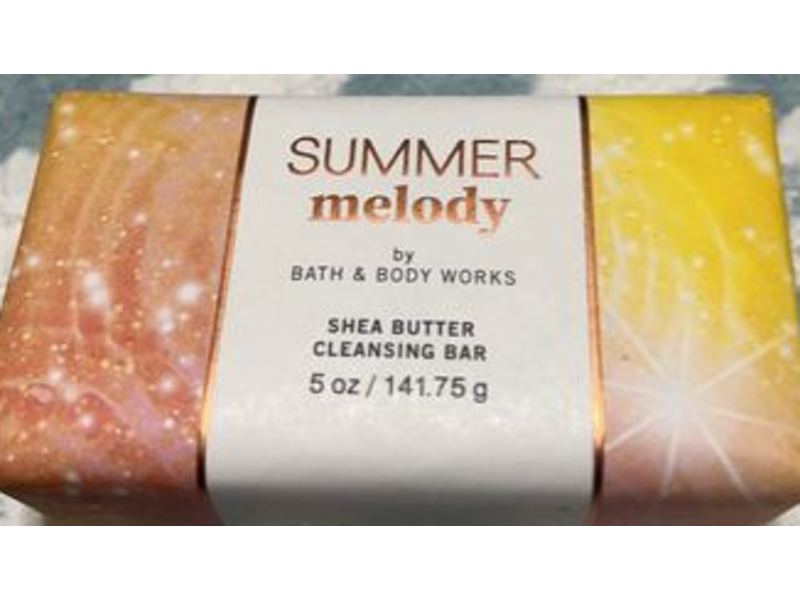 Bath & Body Works Summer Melody Shea Butter Cleansing Bar, 5 oz/141.75 g