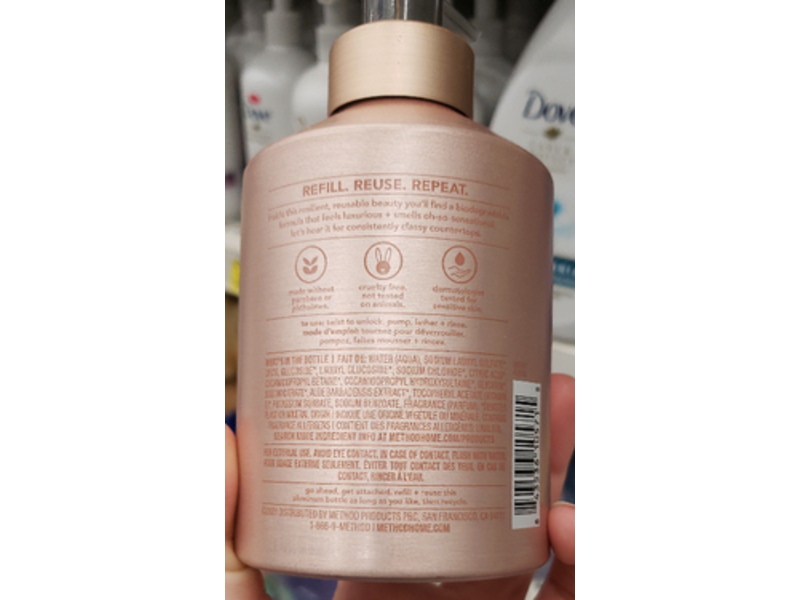 Method Hand Wash, Vanilla + Raspberry, 12 fl oz/354 mL