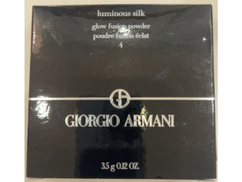 Giorgio Armani Luminous Silk Glow Fusion Powder, 4 Light To Medium, 0.12 oz/3.5 g