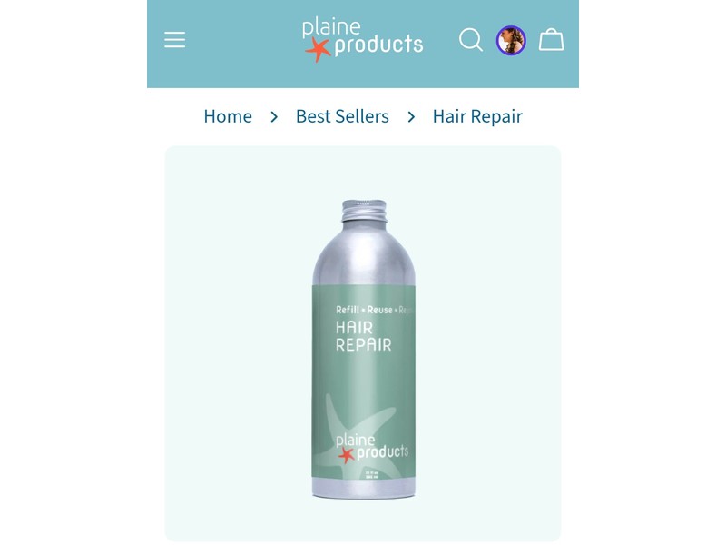 Plaine Products Hair Repair, Green Tea, 10 fl oz/295 mL